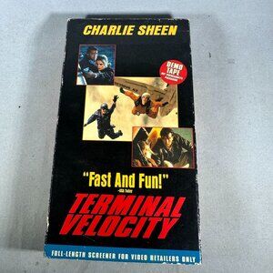 Terminal Velocity Full Length Demo Tape Charlie Sheen PG13 Hollywood VHS